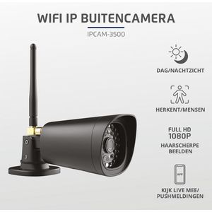 KlikAanKlikuit slimme wifi-beveiligingscamera buiten zw IPCAM-3500Z