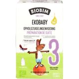 3x Biobim Zuigelingenvoeding 10+ mnd Ekobaby 3 600 gr