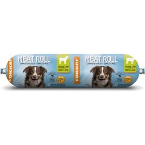 Fokker Meat Roll Hondenvoer Nat Lam - Zalm 800 gr