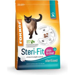 Fokker Steri-Fit Skin & Coat - Kattenvoer - 10 kg