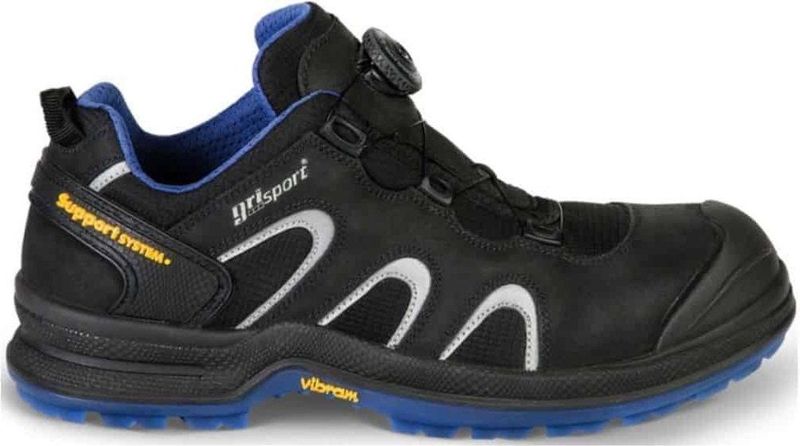 De Grisport - Bender - Werkschoenen - Zwart - Cambrelle Voering - BOA Fit