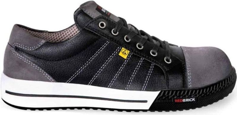 Redbrick - Slate ESD Werkschoen - Zwart - Leer