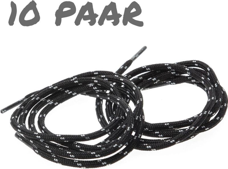 Grisport - Veters 24 - Zwart-Grijs - Gerecycled Plastic - 10 Paar