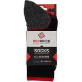Redbrick - All Season Sokken - Zwart - CoolMax® en Cordura®