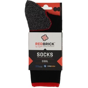 Redbrick - Cool - Werksokken - Zwart - Katoen - Ventilatiekanalen