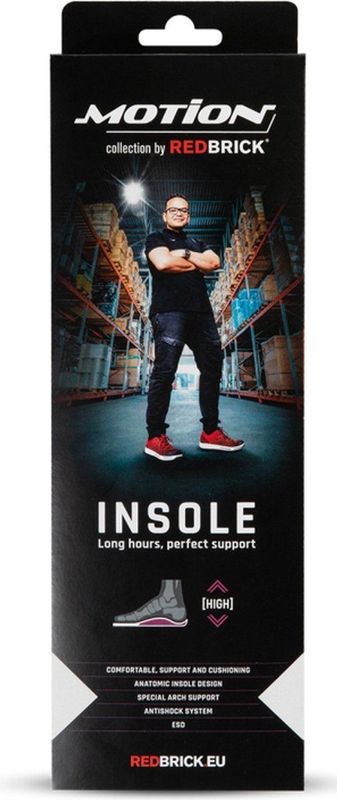 Redbrick - Motion Inlegzool - Ademend - Sneldrogend - Geschikt voor ESD-schoenen