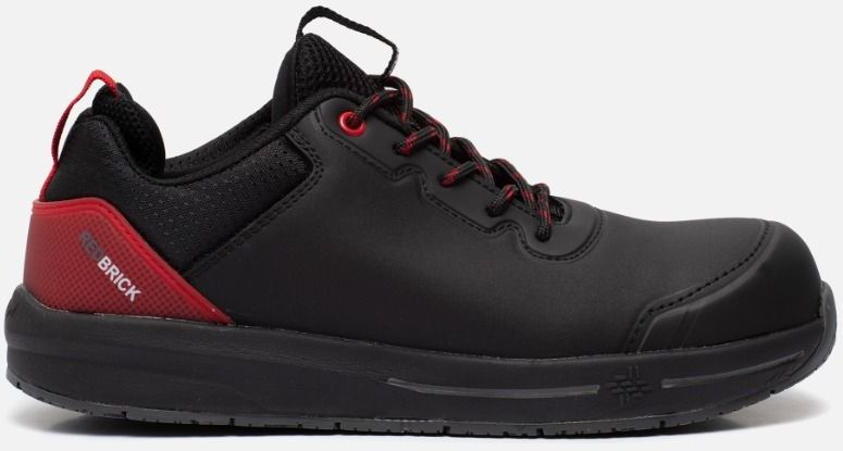 Redbrick Motion Fuse Werkschoen S3 - Zwart/Rood - Lichtgewicht - Waterafstotend