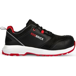 Redbrick werkschoenen - Pulse Overnose - laag - met kuipneus - S3 - zwart / rood - maat 41