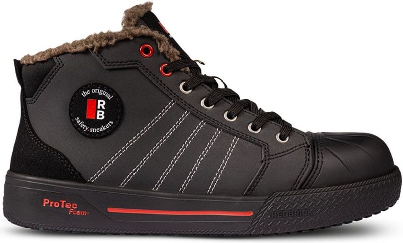 Redbrick - Slam S3S - Werkschoenen - Zwart - Microfiber