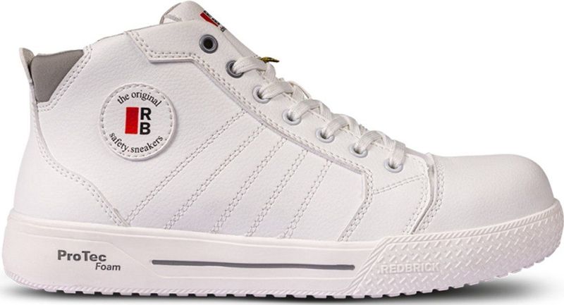 Redbrick - Pivot High - Werkschoen - Wit - Microvezel Nubuck