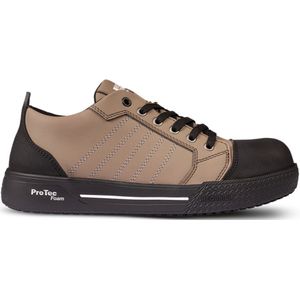 Redbrick - Jump Low S3S - Werkschoen - Rood - Microvezel Nubuck