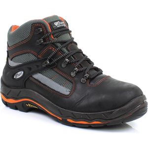Grisport Werkschoen unisex S3 maat 46 hoog model zwart / oranje