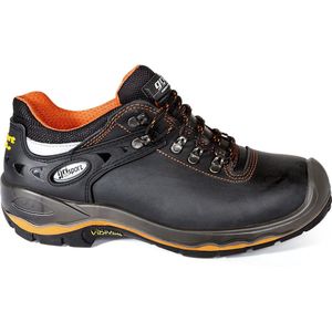 Grisport - 72001 Werkschoen - Zwart - Oranje - Laag S3 - PU Tussenzool - VIBRAM Rubber