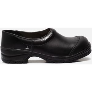 Strövels - Asgard - Veiligheidsklomp - Zwart - Volnerf Leder - PU Loopzool