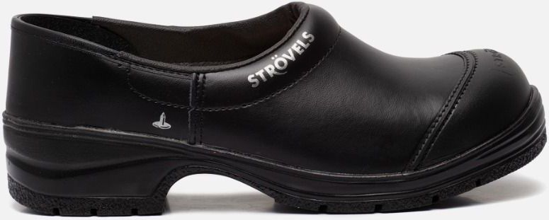 Strövels - Asgard - Veiligheidsklomp - Zwart - Volnerf Leder - PU Loopzool