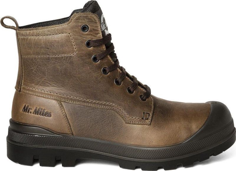 Mr. Miles - Santiago - Werkschoen - Zwart - Leer - Veiligheidsklasse S3