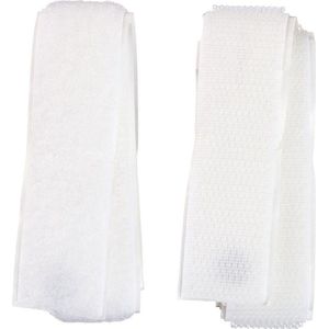 HEMA - Klittenband - Wit - Zelfklevend - 50cm x 20mm
