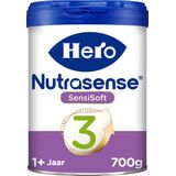 Hero Nutrasense SensiSoft 3 Peutermelk - Flesvoeding voor 12+ Maanden - 1 x 700gram - met Melkvet - Palmolie Vrij
