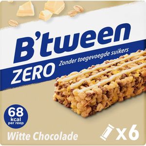 10x Hero B'tween Mueslireep Zero Witte Chocolade 6x20 gr