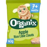 6x Organix Luchtige Rijstwafeltjes 7+m Appel 40 gr