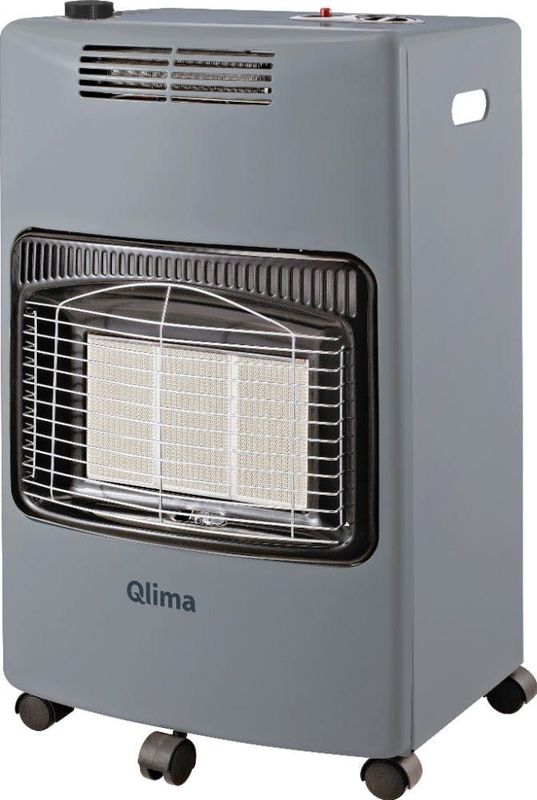 Qlima Gaskachel GH 959 RF 2-in-1 Connector 4,1 KW Grijs