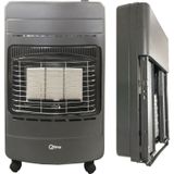 Qlima Gaskachel 2-in-1 Inklapbaar GH 342 RV 4,2 KW Antracietkleurig