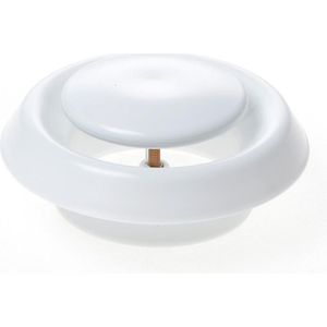 Nedco Ventilatierooster luchtrooster wit instelbaar rond 100mm 512100