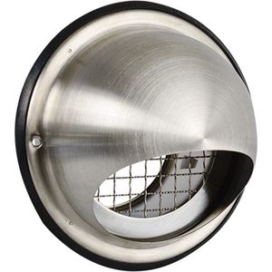 Bolrooster RVS 100mm met Grofmazig Gaas - Hoge Doorlaat