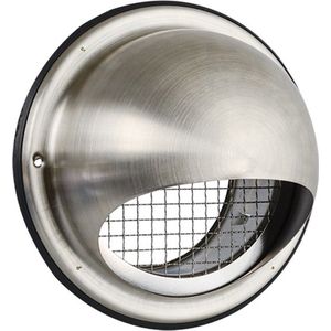 Bolrooster Bws Ventilatie Aansluitmaat 150 Mm Grofmazig Gaas met Hoge Doorlaat Rvs