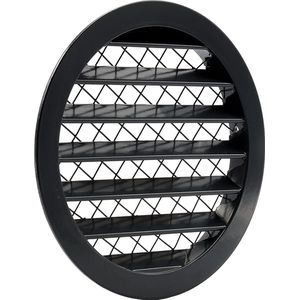 Nedco schoepenrooster - Ø 125 mm - Aluminium - Grofmazig gaas - Antraciet