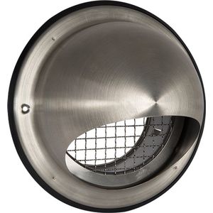 RVS ventilatierooster bol Ø 125mm