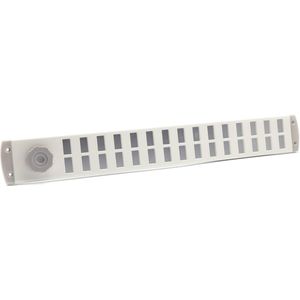 Aluminium Bold Line schuifrooster 500x65mm - Wit