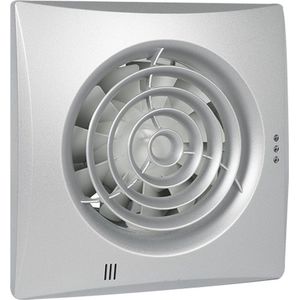 Silencio badkamerventilator aluminium Ø100mm met timer en vochtsensor