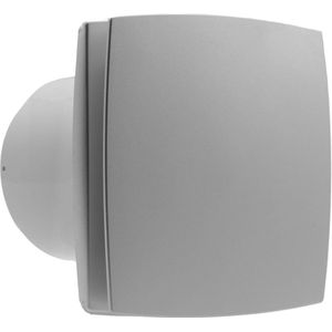 Badkamerventilator aluminium Ø100mm met timer