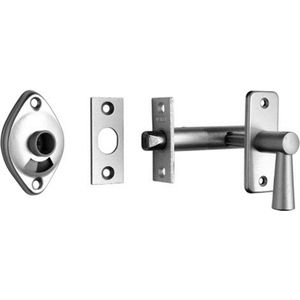 Nemef - WC-Insteekgrendel - Grijs - Staal - Doornmaat 50mm