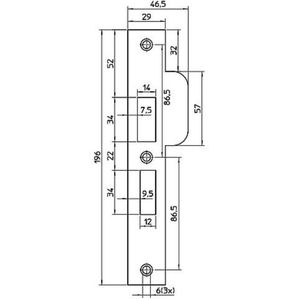 Nemef Sluitplaat 4119-17 Links
