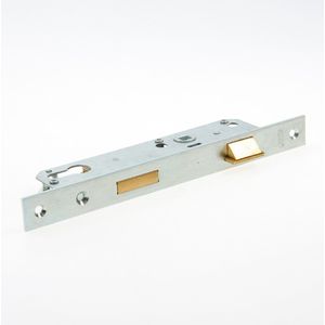 Nemef 8791 Deurslot | DM35mm | PC 92mm | krukgat 8mm | voorplaat staal verzinkt 24x245mm rechthoekig | messing dag- en nachtschoot | DR 2+4 - 9879114352