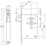 Nemef Loopslot 1255/2-50mm rs - 9125502501