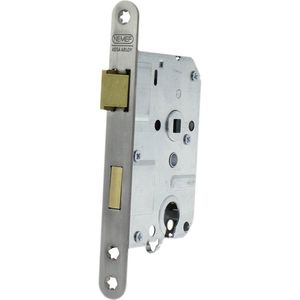 Nemef 1269 Deurslot - RVS - 50mm Doornmaat - 55mm Afstand - 20x174mm Voorplaat