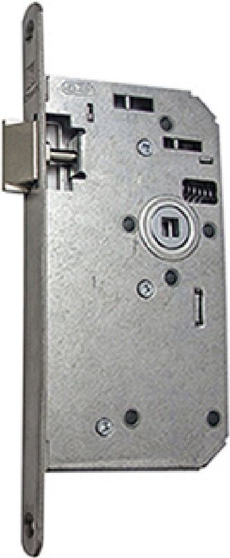 Nemef project insteek loopslot - doornmaat 60 mm - RVS voorplaat - 435/17 - Rs/Ls