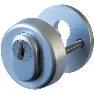Nemef - veiligheidsrozet - 3441-II - aluminium F1 - SKG*** - diameter 60mm - kerntrekbeveiliging - geschikt voor bijzetsloten - buitendeuren
