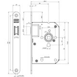 Nemef - Loopslot - Zwart - Afgerond - Magneet