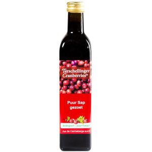 Cranberry - Cranberrysap Gezoet - Bio - Onverdund - 1000ml