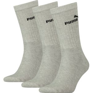 PUMA - Sportsokken - Grijs - Uniseks - 3 Paar - Crew