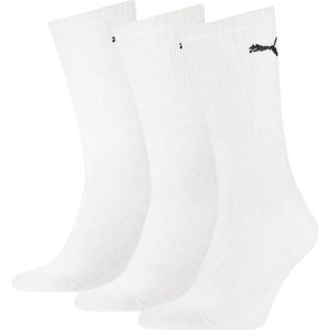 Puma Sportsokken Witte 3-Pack - Zachte Badstof Voering