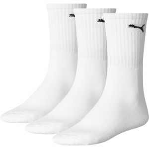 Puma Sportsokken Witte 3-Pack - Zachte Badstof Voering
