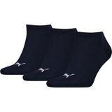 Puma Unisex Sneaker Sokken Plain - Navy - (3-Pack)