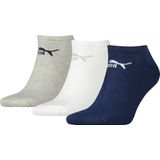 Puma Unisex Sneaker Sokken Plain - Navy - (3-Pack)