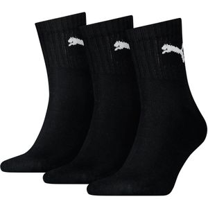 Puma Halfhoge sportsokken van katoen 3 paar Black