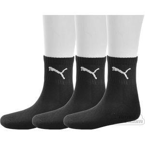 Puma - Crew Sport Sokken - 3-Paar - Katoen - Wit/Zwart